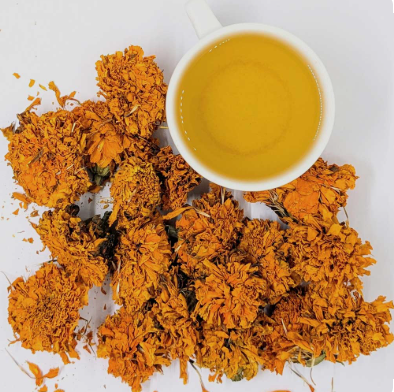 Dried Marigold Petals |  Sun-Dried Orange Flower Petals for Tea, Skincare & DIY Beauty | Natural Herbal Ingredients - 20 Gram