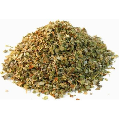 Marjoram Leaves Tea Cut Format-Thai Basil-मरजोरम पत्तियां-Pabri-Marva-Marua-Tea Cut Herbs-Herbal Tea Leaves