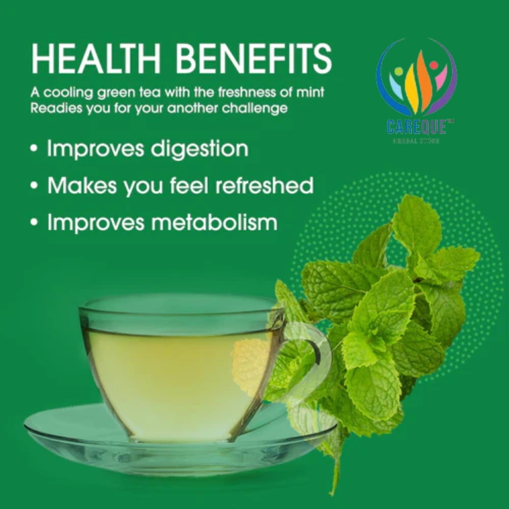 Mint Green Tea-Herbal Mint Green Tea-The Ultimate Refreshment in Every Sip