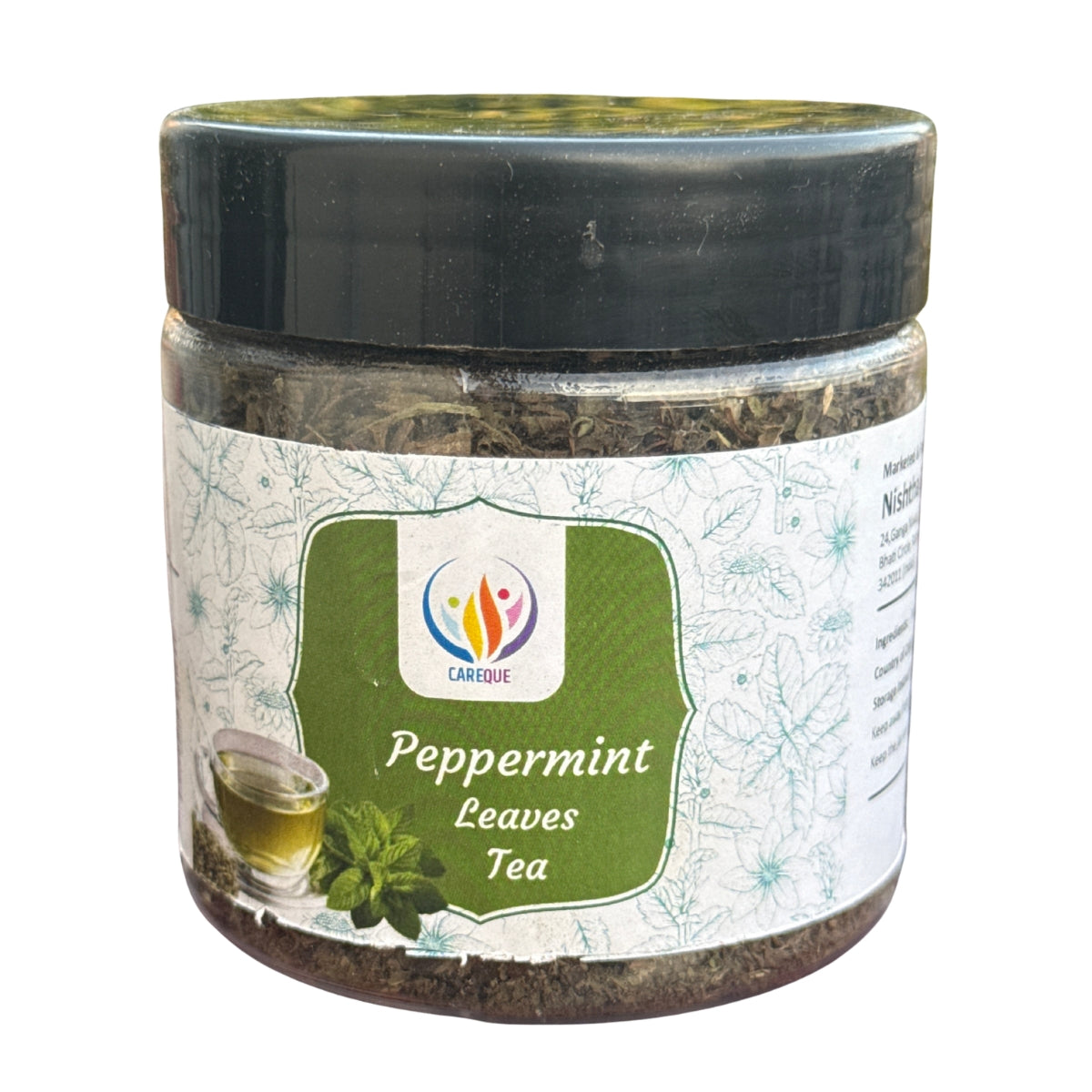 Foglie di menta piperita | Menta piperita essiccata per tè alle erbe, infusi e bevande rinfrescanti - 50 grammi