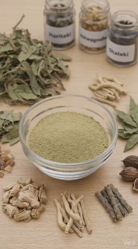Herbal Powder for Back Pain Relief & Mobility | Ayurvedic Formula with Giloy, Harad & Shilajit