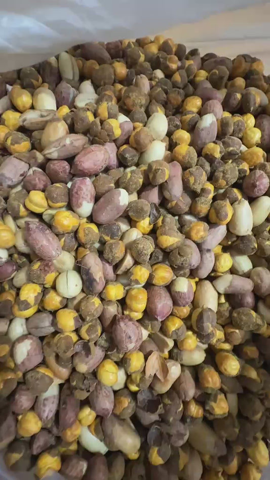 Roasted Chana & Peanuts Masala Mix | Crunchy Roasted Snack Mix | Spiced Roasted Gram & Peanuts | 1 KG