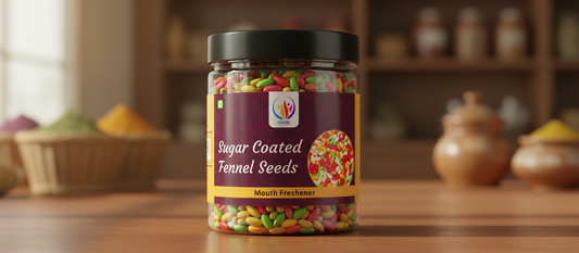 Sugar Coated Fennel Seeds – Sweet, Crunchy Mukhwas for Digestion & Fresh Breath (200 Gram)