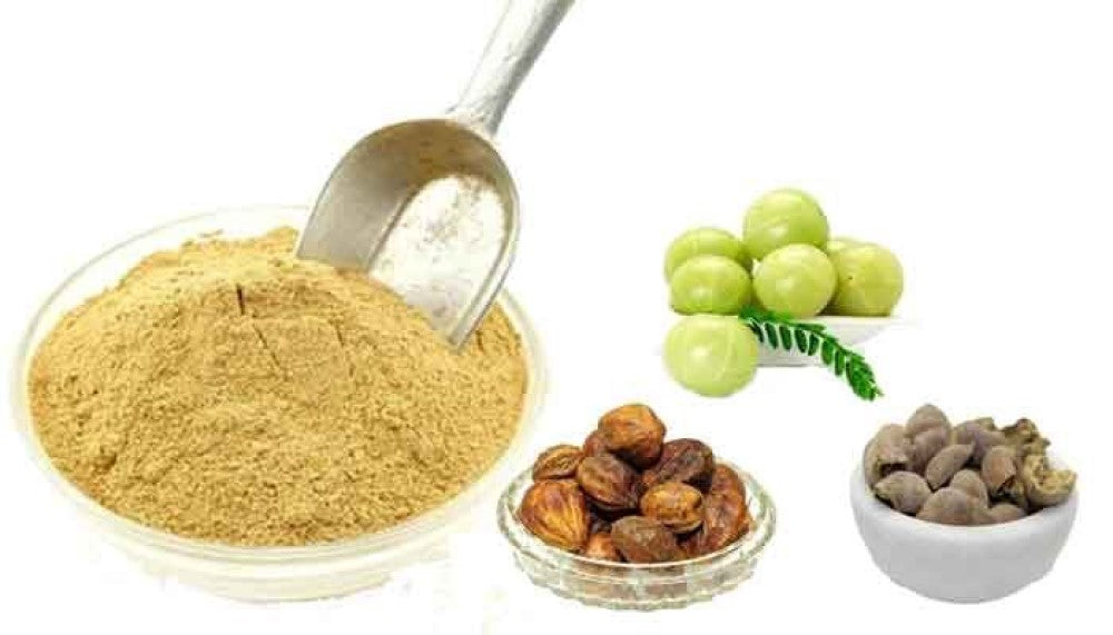 Triphala powder-Amla Bibhitaki Haritaki Powder-त्रिफला चूर्ण-Raw Herbs-Jadi Booti