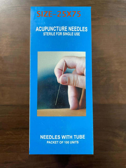 Acupuncture Needle (25X75) 3 (100pc) एक्यूपंक्चर नीडल 3" (25X75) 100 पीस AC-1116