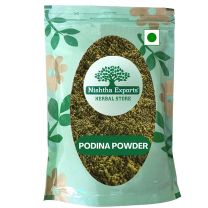 Podina Powder-Pudina Powder-पोदीना पाउडर-Mentha Arvensis Raw Herbs-Jadi Booti