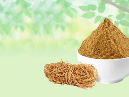 Khas Root Powder-Khus Jad Powder-Ushira Dried-खस रूट-Vetiver Roots-Vetiveria Zizanioides-Ramacham-Raw Herbs-Jadi Booti