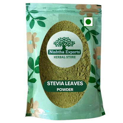 Stevia Leaf Powder-Madhu Tulsi Mithi-मधु तुलसी मीठी पाउडर -Tulsi Stevia Rebaudiana Raw Herbs-jadi Booti