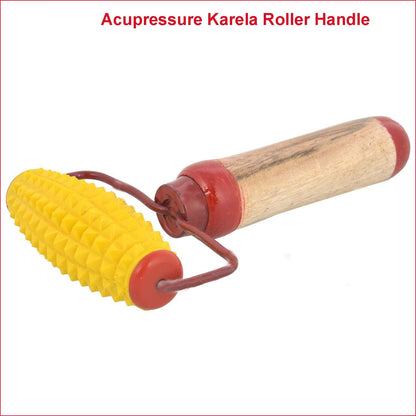 Acupressure Wooden Roller Tools baby, beak, ball, karela handle, sujok ring total combo kit