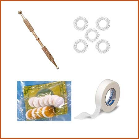 Sujok Therapy Byol Magnet, Sujok Brass Cut Jimmy, Paper Tape, Sujok Finger Ring, Total House hold use therapy kit