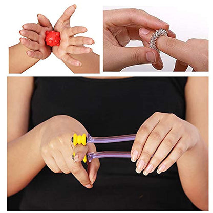 Acupressure Finger Care Massager Sujok Rings Power Balls-Power Thumbs-Reflexology For Hand/Feet