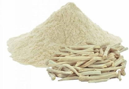 Shatavari Root White powder-Sitawar Safed Powder-शतावरी जड़ सफेद पाउडर-Raw Herbs-Jadi Booti