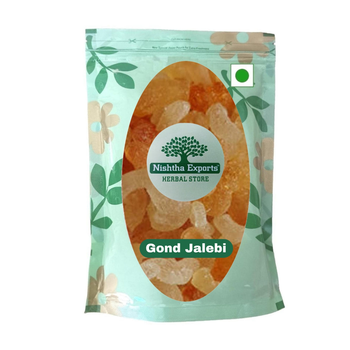 Dry Fruits Gond Jalebi Baboona - Babuna gond - Jalebi Gond