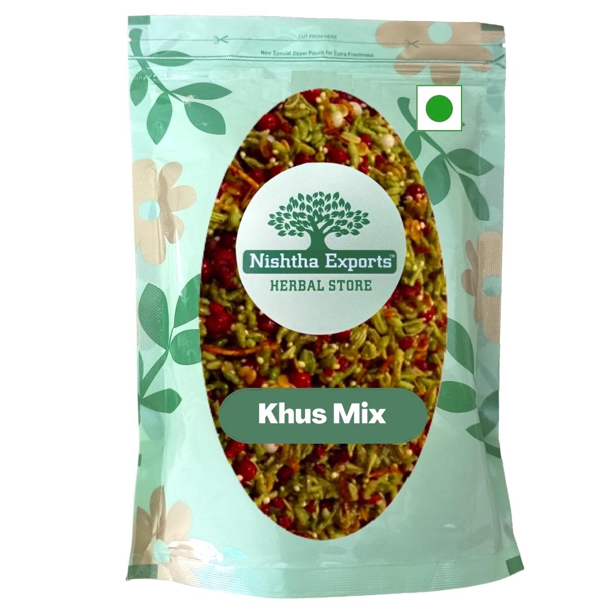 Khus Mix-Mukhwas Natural Fresh Mouth Freshner-Refreshment in Every Bite-Tasty & Delicious Mukhwas-Breath Naturally (200 Gram)