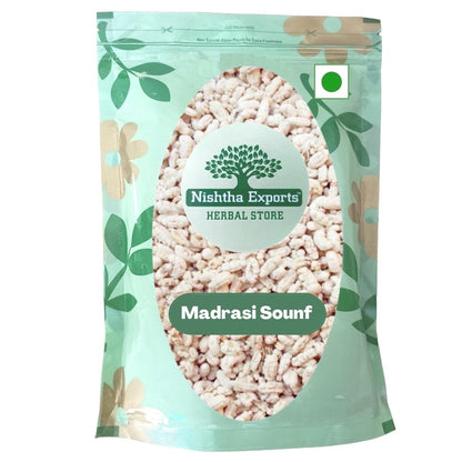 Madrasi Saunf-Madrasi White Saunf-Mukhwas Natural Fresh Mouth Freshener-Refreshment in Every Bite-Tasty & Delicious Mukhwas (200 Gram)