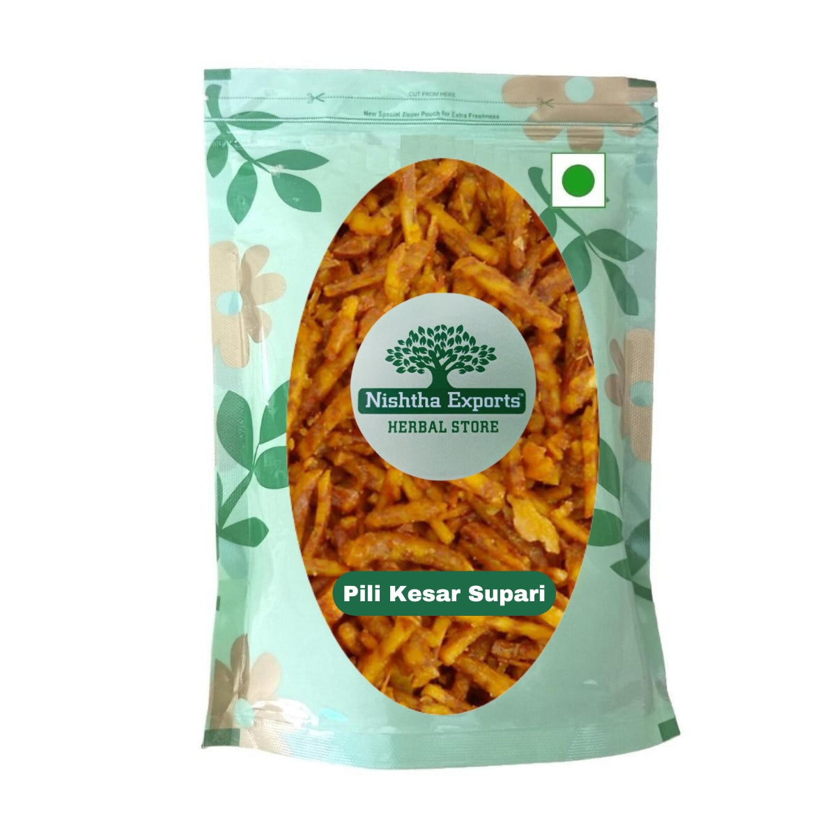 Pili Kesar Supari-Mukhwas Natural Fresh Mouth Freshner-Refreshment in Every Bite-Tasty & Delicious Mukhwas-Breath Naturally (200 Gram)