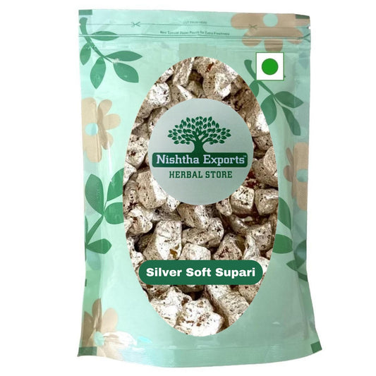 Silver Rasili Soft Supari-Mukhwas Natural Fresh Mouth Freshner-Refreshment in Every Bite-Tasty & Delicious Mukhwas-Breath Naturally (200 Gram)