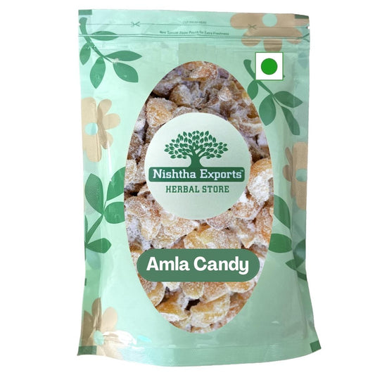 Dried Sweet Amla Candy-Mukhwas Natural Fresh Mouth Freshener-Refreshment in Every Bite-Tasty & Delicious Mukhwas (200 Gram)